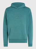 Hilfiger Curve Logo Hoody - Frosted Green