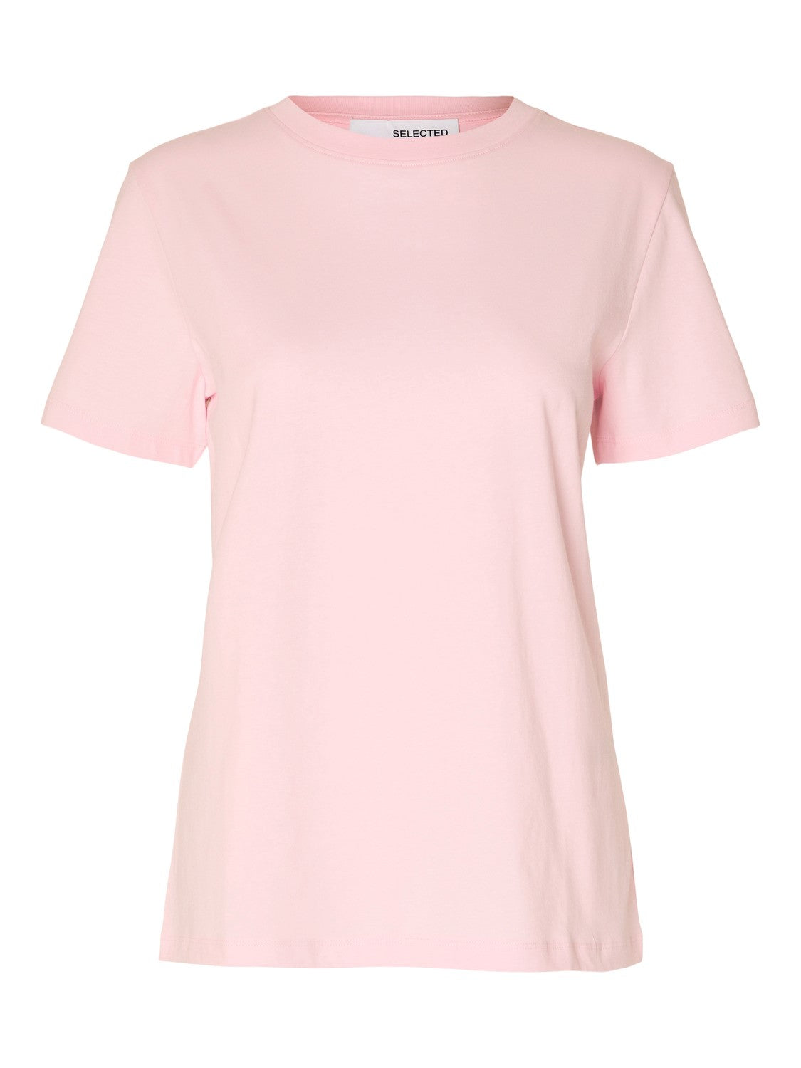 Myessential Ss O-Neck Tee - Cradle Pink