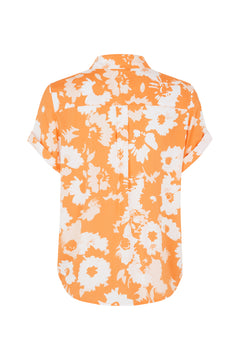 Majan SS Shirt Aop - Radiant Sunflower
