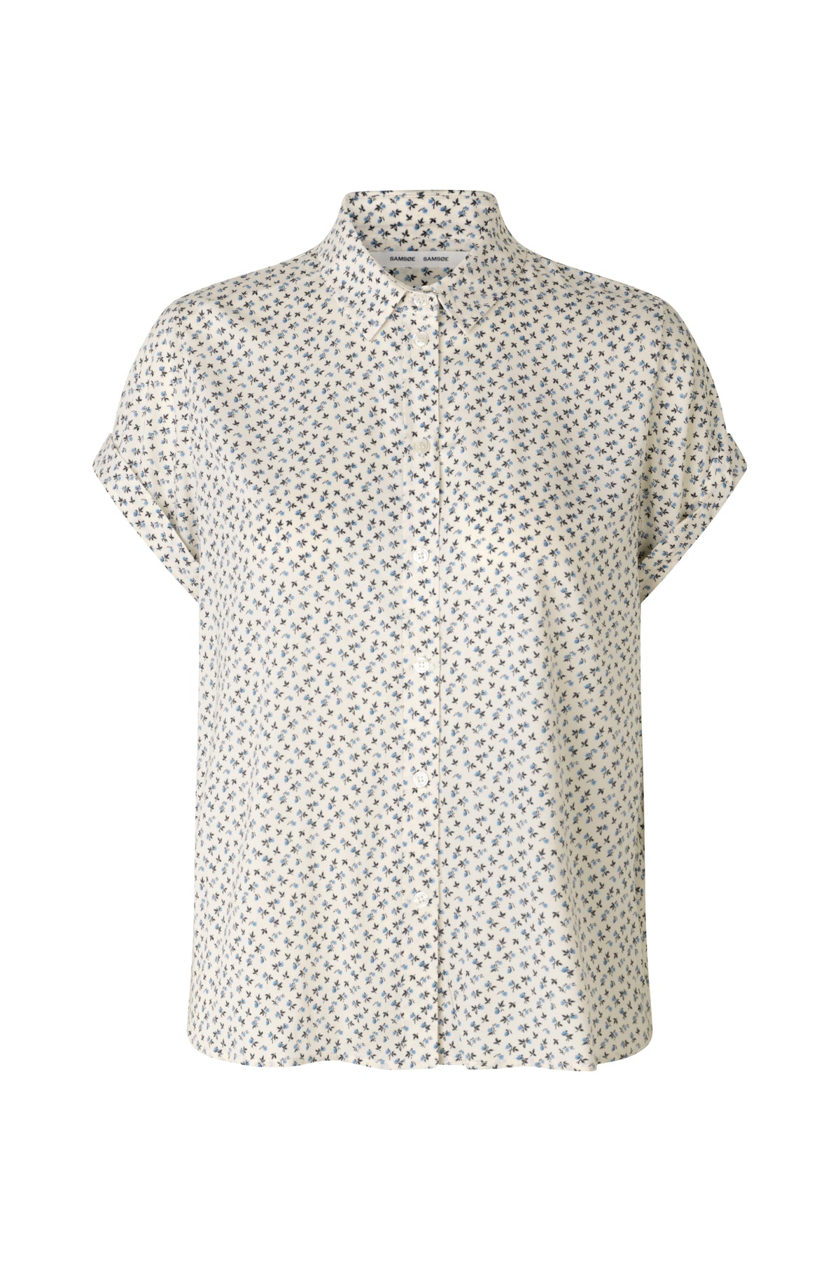 Majan Ss Shirt Aop 9942 - Bluebell