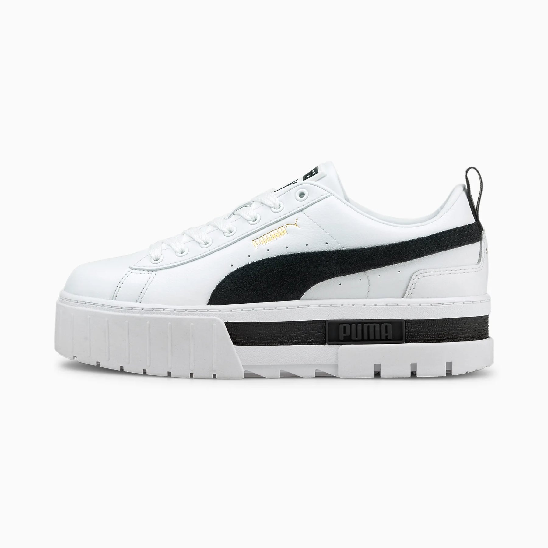 Mayze Lth Wn's - White/Black