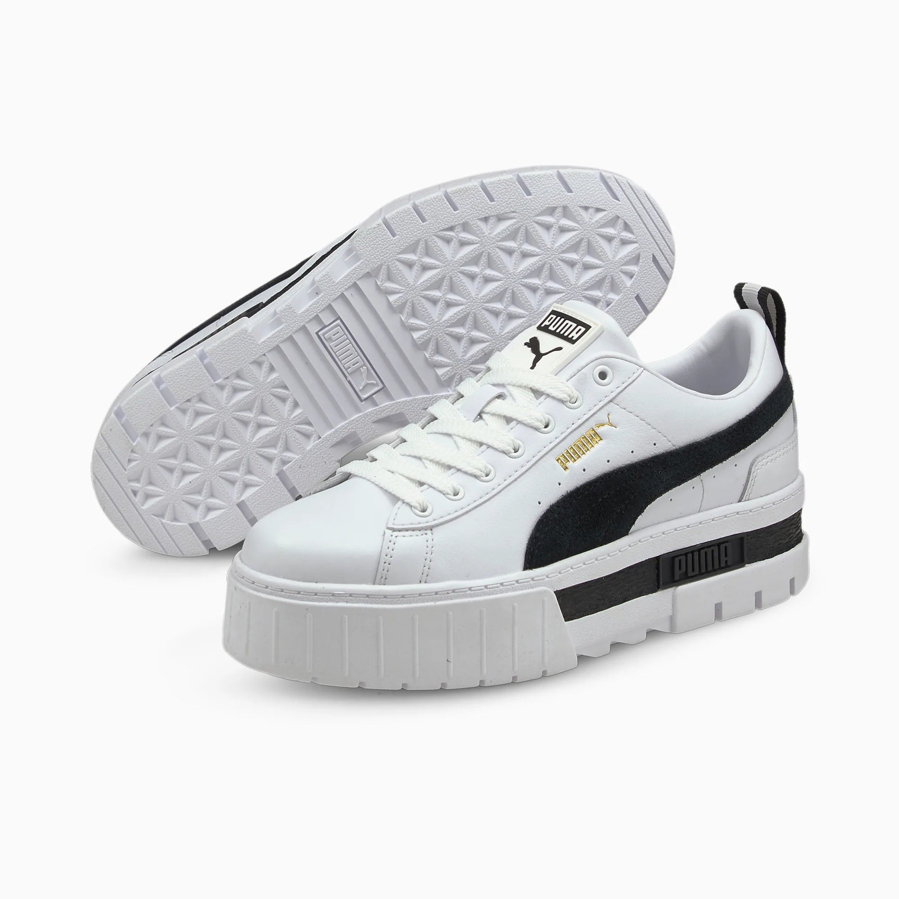 Mayze Lth Wn's - White/Black