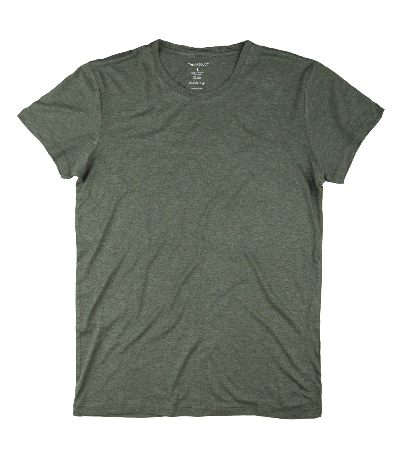 Men T-shirt - Green Melange