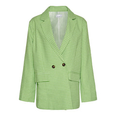 Mille Oversize Blazer - Lime Green Check