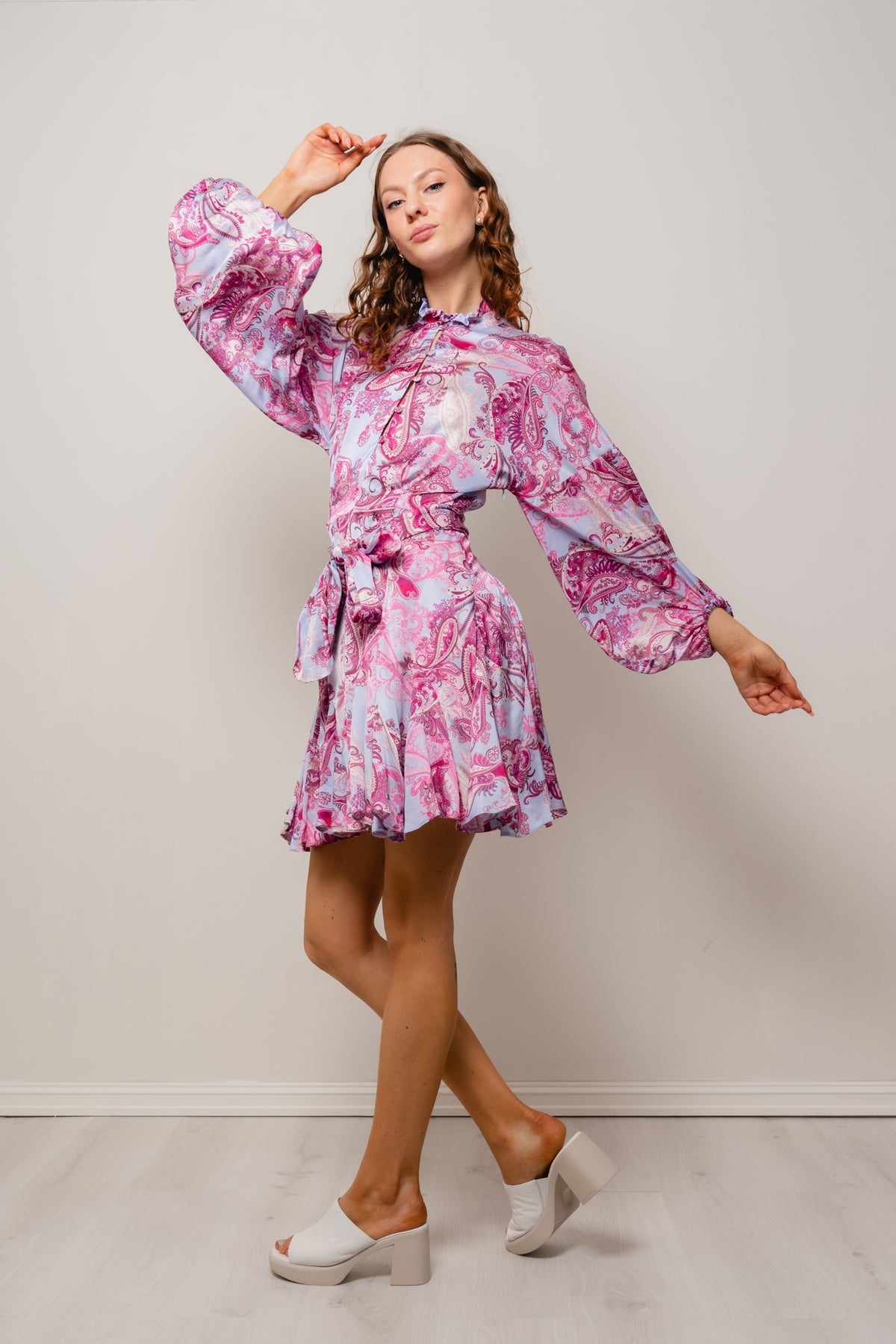 Aliah Dress - Paisley Purple