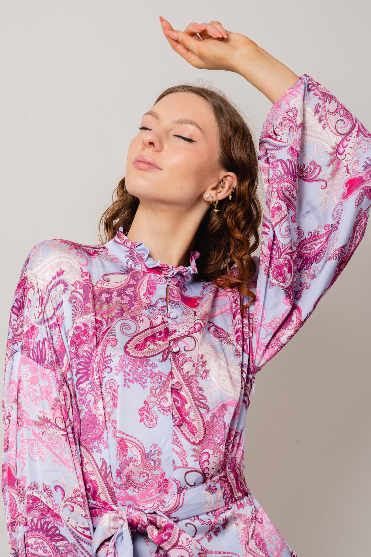 Aliah Dress - Paisley Purple