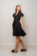 Addison Linen Dress - Black