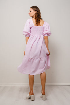 Cheri Stripe Dress - Pink/White