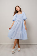 Cheri Stripe Dress - Blue/White