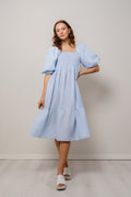 Cheri Stripe Dress - Blue/White