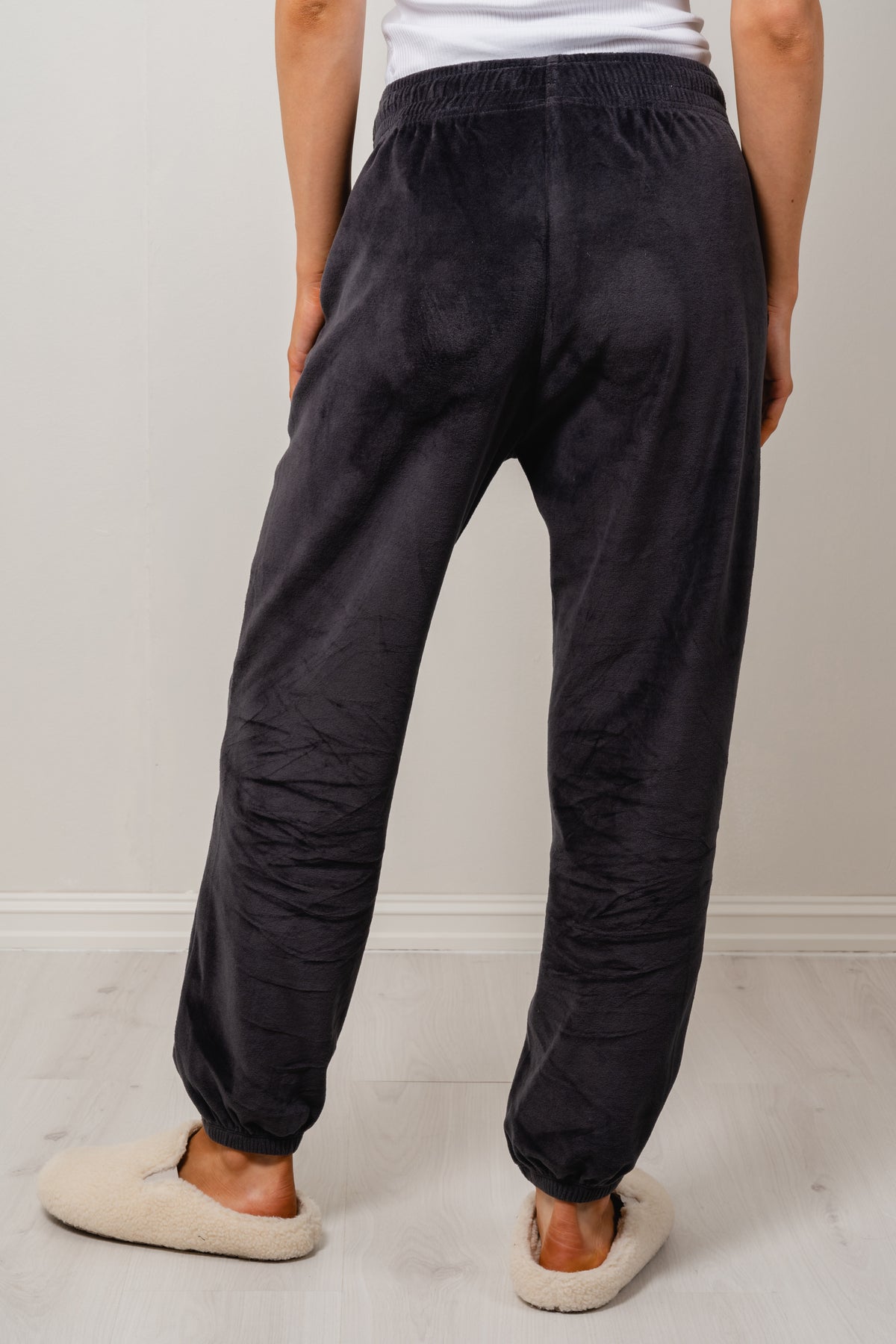 Elastic Cuff Pants - Night Black