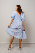 Cheri Stripe Dress - Blue/White