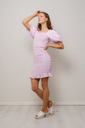 Rikko Stripe Dress - Rose