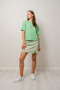 Liliana Me 2/4 Knit O-Neck - Absinthe Green Melange