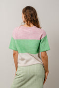 Liliana Me 2/4 Knit O-Neck - Sweet Lilac Absinthe And Birch