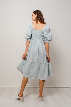 Cheri Stripe Dress - Green/White