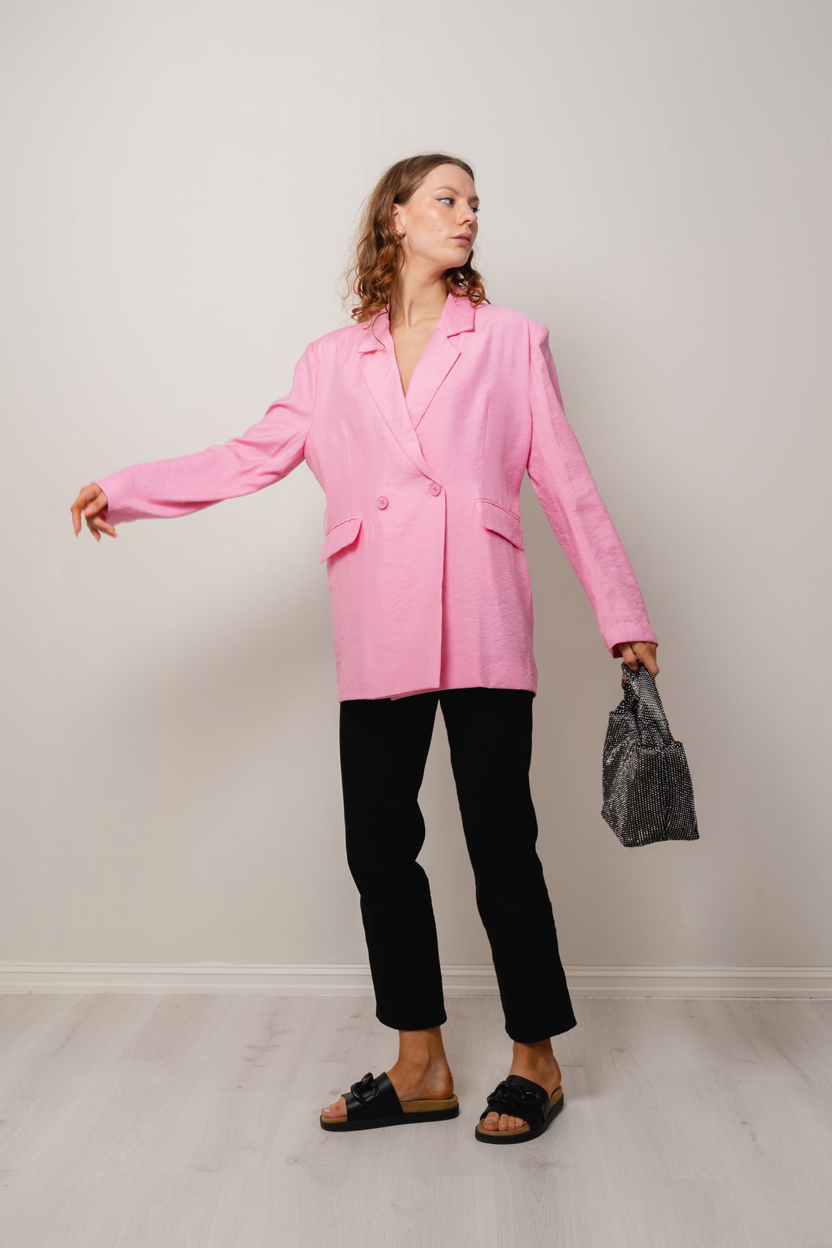 Mano Oversize Blazer - Candy Pink