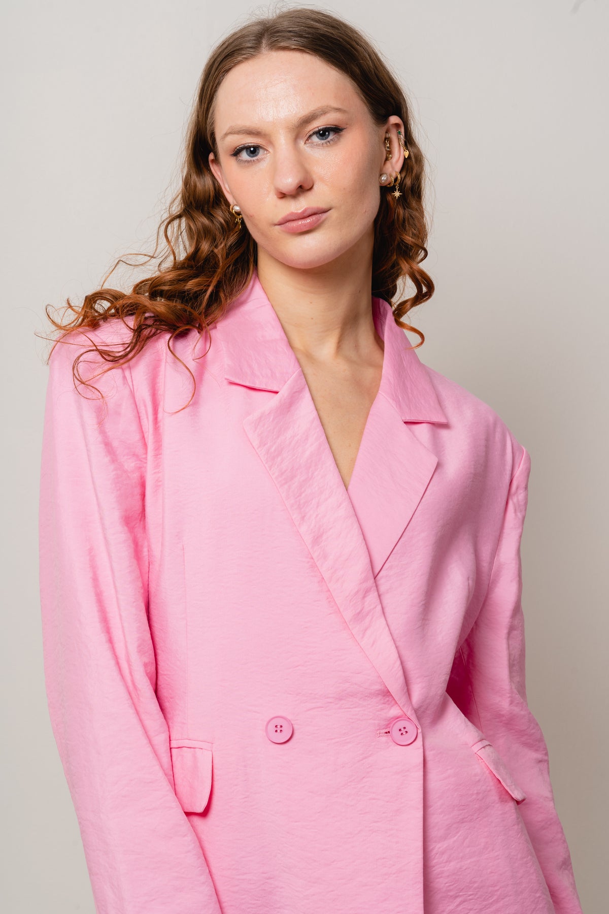 Mano Oversize Blazer - Candy Pink