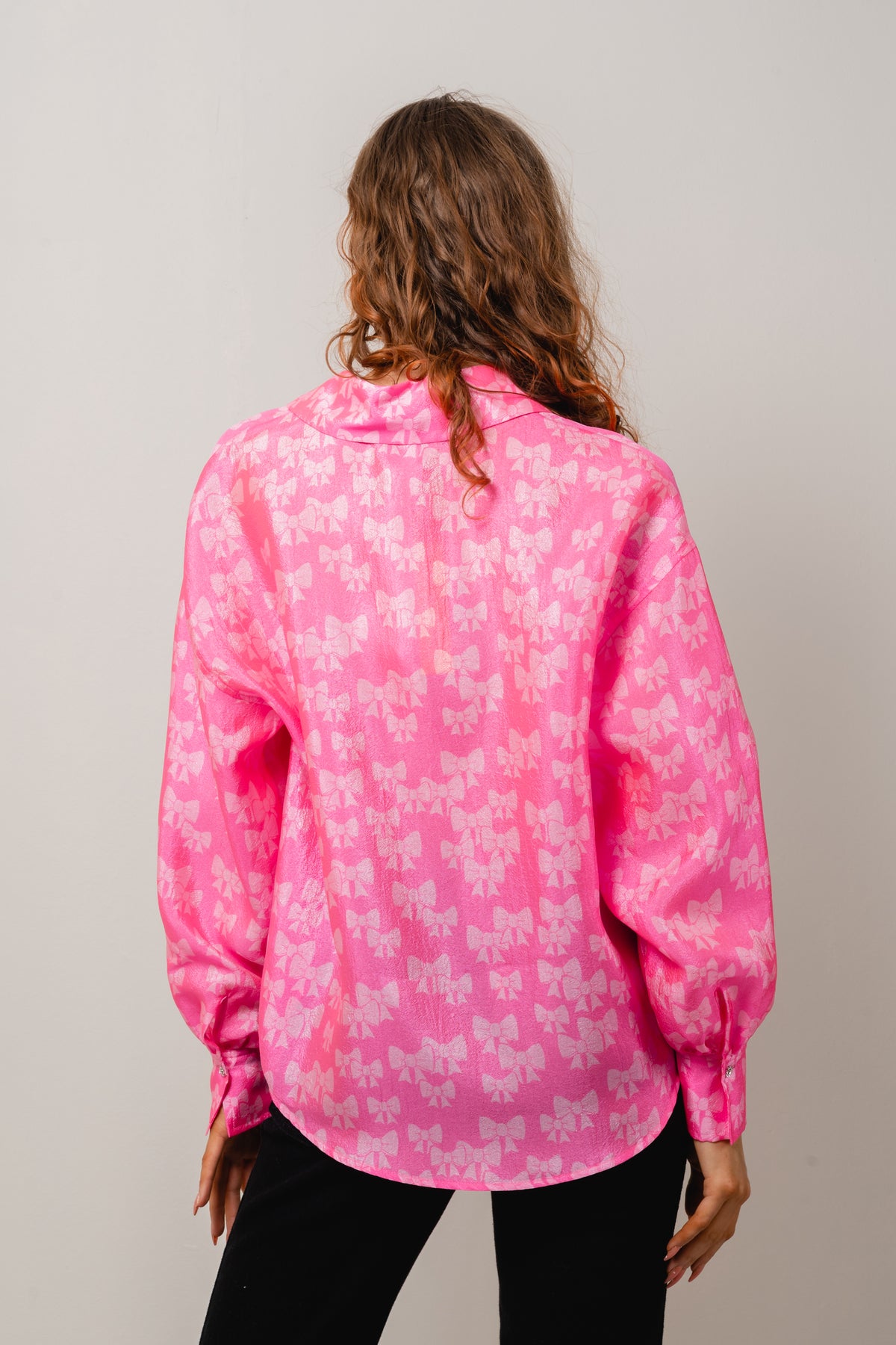 Gina Shirt - Bow Pink