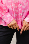 Gina Shirt - Bow Pink