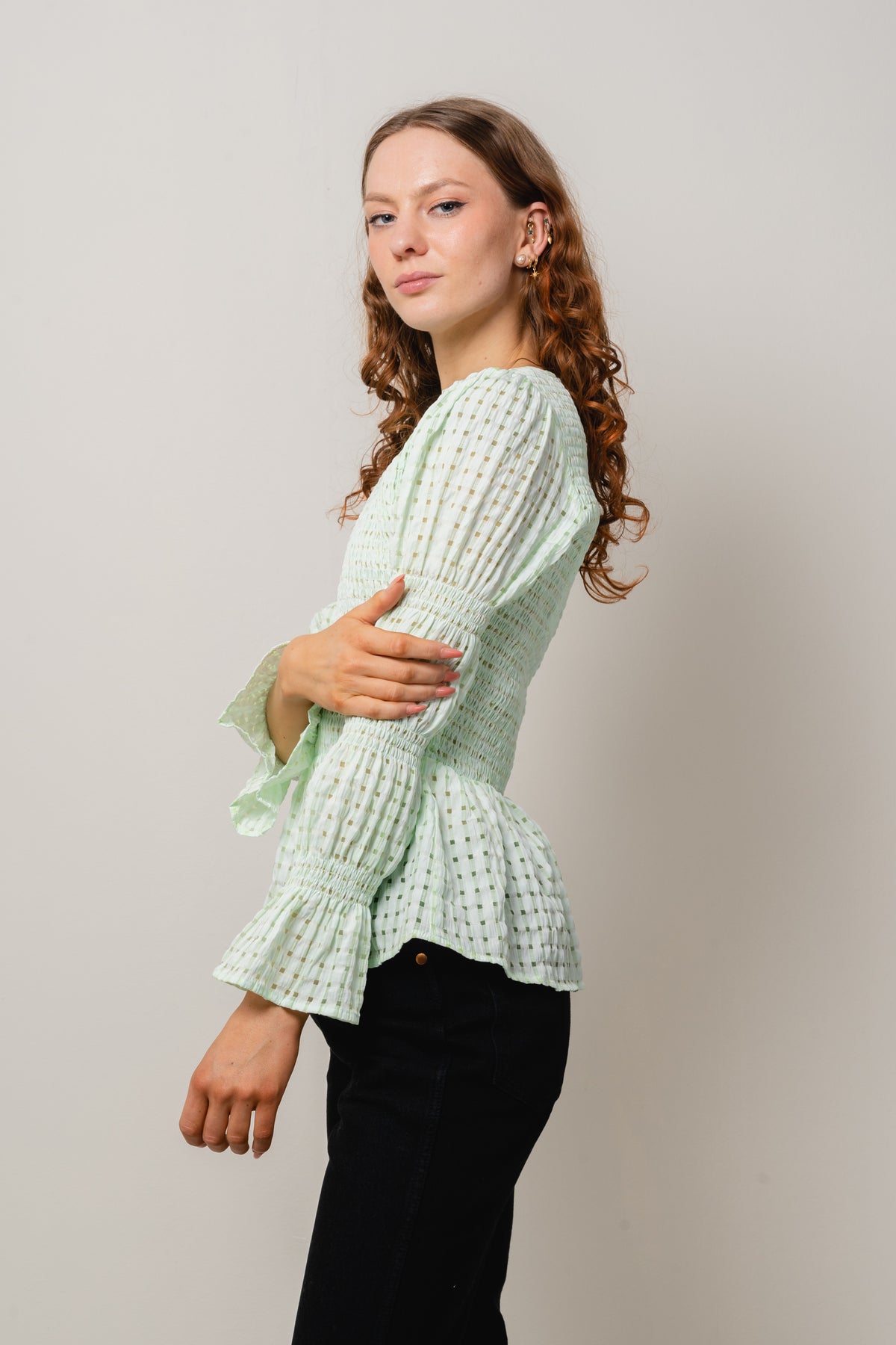 Dicte Mona Blouse - Light Green