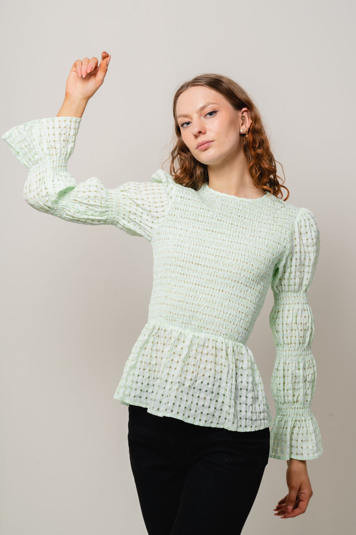 Dicte Mona Blouse - Light Green