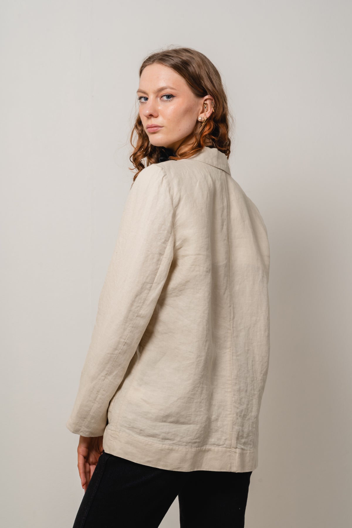 Casual Linen Sb Blazer - Light Sandalwood