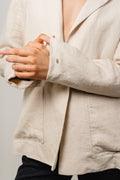 Casual Linen Sb Blazer - Light Sandalwood