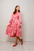 Iza Midi Dress - Coral