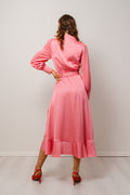 Iza Midi Dress - Coral