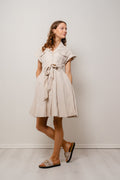 Addison Linen Dress - Beige