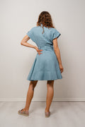 Addison Linen Dress - Dusty Teal