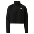 W 100 Glacier Cropped 1/4 Zip - Tnf Black