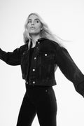 Noelle Denim Jacket - Washed Black