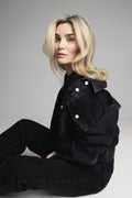 Noelle Denim Jacket - Washed Black
