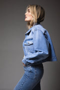 Noelle Denim Jacket - Light Blue