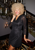 Nanna Shimmering Dress - Black
