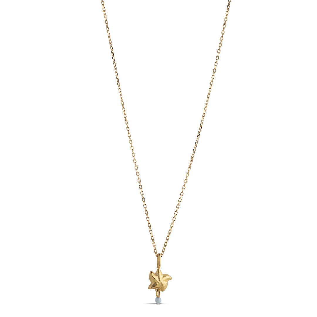 Starfish Necklace - Light Blue