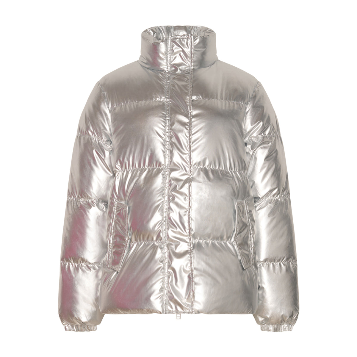 Nelli Puffer Jacket - Silver Metal