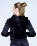Robertson Classic Velour Zip Hoodie - Night Sky