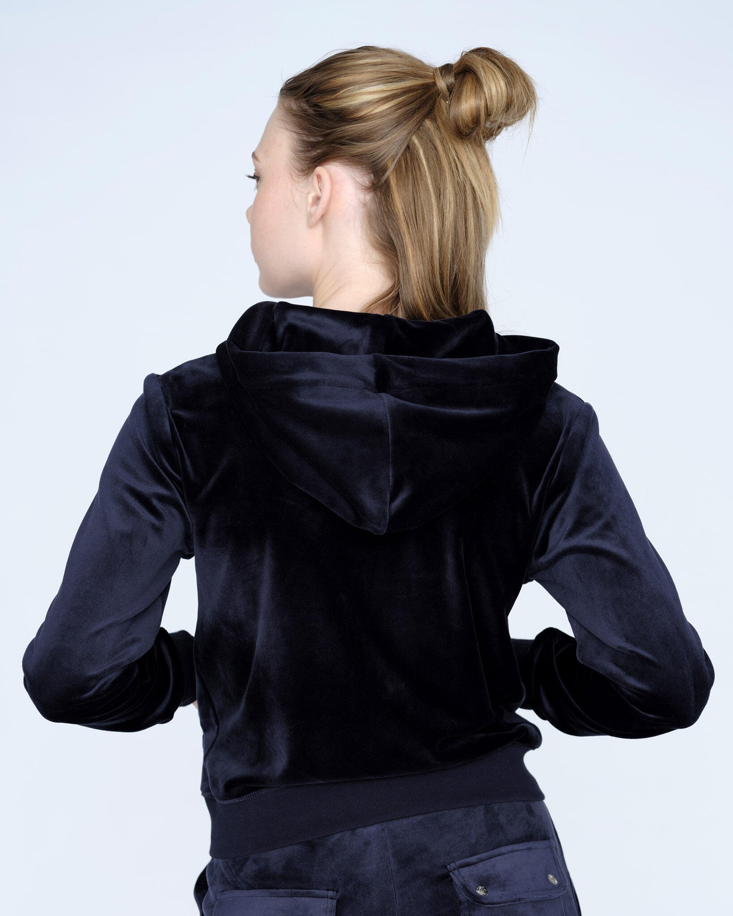 Robertson Classic Velour Zip Hoodie - Night Sky