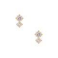 Crystal Drop Stud - Crystal