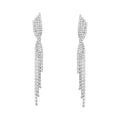 Crystal Twist Waterfall Earring - Crystal