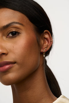 Pearl Drop Hoop & Starburst Stud Pack - Pearl