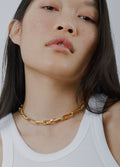 Entwined Open Link & Snake Chain - Pale Gold