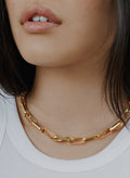 Entwined Open Link & Snake Chain - Pale Gold