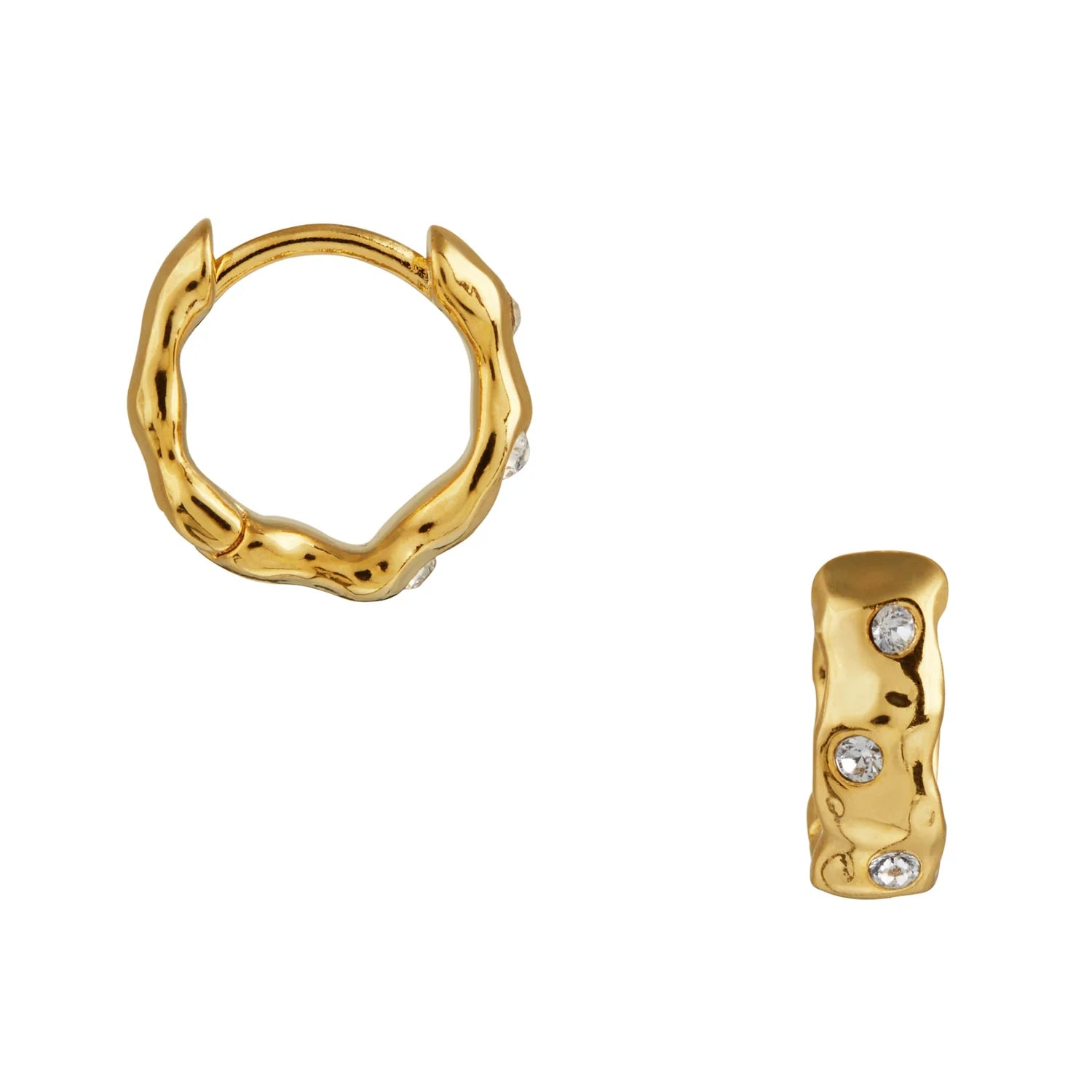 Molten & Sw Earrings - Gold