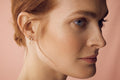 Crystal Mixed Stone Drop Earrings - Crystal