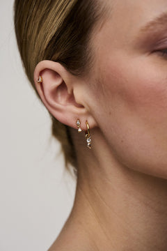 Pretty Crystal Stud & Huggie Ear Party - Crystal