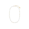 Mixed Pearl & Gold Bead Necklace - Pearl